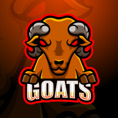 Fototapeta na wymiar Goat mascot esport logo design
