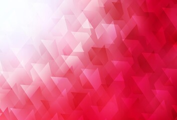 Light Red vector pattern in square style.
