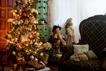 Christmas Decor-0414-Christmas Tree With Gifts
