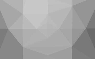 Light Silver, Gray vector abstract polygonal cover.