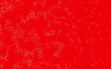 Light Green, Red vector template with artificial intelligence structure.