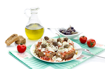 National Cretan, Greek snack (dakos).