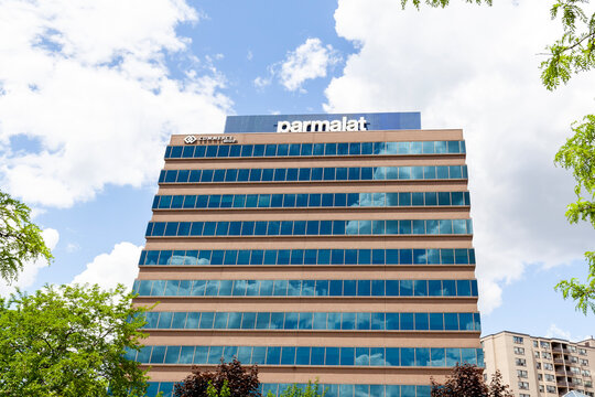 Mississauga, Ontario, Canada - June 6, 2020: Parmalat Canada head office in Mississauga; Parmalat S.p.A. is a dairy and food corporation a subsidiary of French company Lactalis.