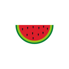 Watermelon icon design template vector isolated illustration