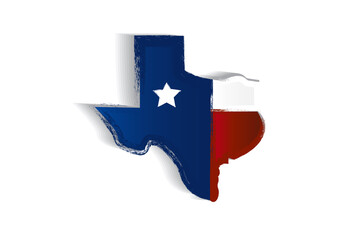 Texas Map vector image 