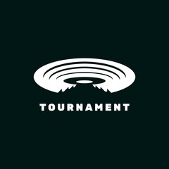 Tournament arena logo design symbol illustration vector template © SUPERGHONAM