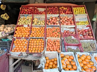 fruit market stall