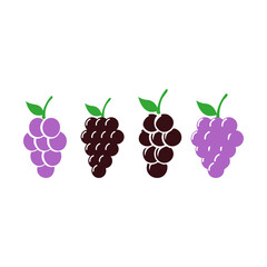 Grape icon design template vector isolated illustration