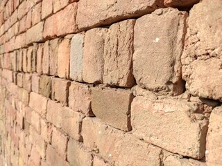 old brick wall clouse up