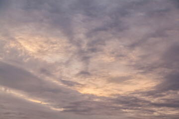 Naklejka na ściany i meble Contrast sky sunset clouds texture background