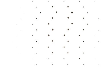 Light Black vector background with cards signs.