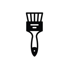 Black solid icon for brush
 