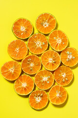 orange slices background