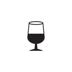 wine glass icon symbol sign vector