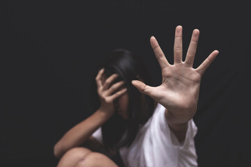 Stop violence against women, Women violence and abuse concept.