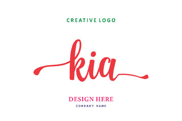KIA lettering logo is simple, easy to understand and authoritative