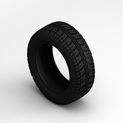 Isometric tire icon in colorful isometric 3d render. Wheels symbol usable for a web site design, logo, app, UI, posters.  © yaytso