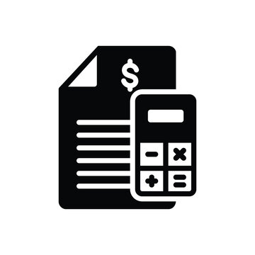 recommend clip art: Black solid icon for budget
                    