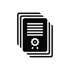 Black solid icon for subsequent
