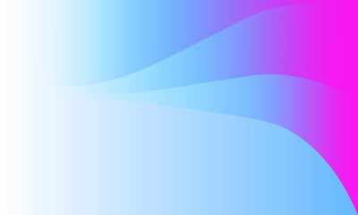 Abstract white, blue and pink gradient wave background.
