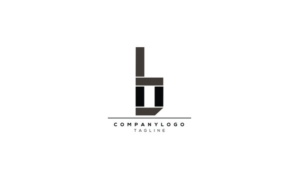 ubl bul Abstract initial monogram letter alphabet logo design
