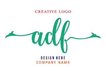 ADF lettering logo is simple, easy to understand and authoritative
