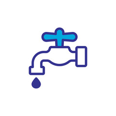 faucet icon, vector, design trendy