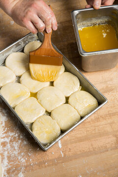 Making buttermilk biscuits
