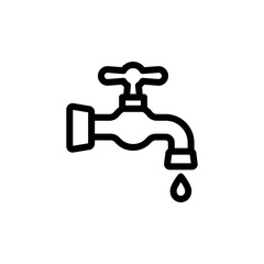 faucet icon, vector, design trendy