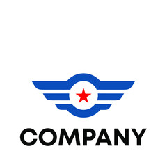 Wing Star logo design