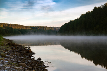 Sunrise over the lake