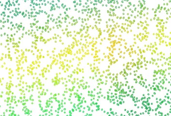 Light Green, Yellow vector template with circles.