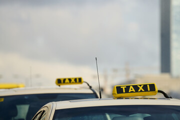 Berlin taxi signs.