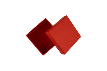 Open red gift box