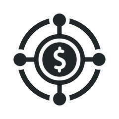Financial network Icon