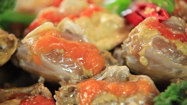 Cooked Korean traditional soy sauce crab recipe
It was filmed as a video.