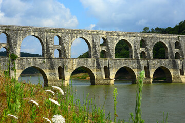 The Maglova Aqueduct built by Master Ottoman Architect Sinan Istanbul Turkey