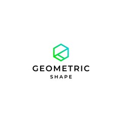 A modern, clean and original logo about a hexagon made of geometric lines.
EPS10, Vector.