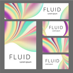 Vector stationary mockup set of realistic office objects with abstract design brand identity. White stationery set items for brand identity and logo presentation