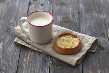 Traditional russian rye pies 