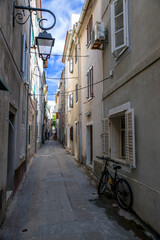 little street in Croatia Pag