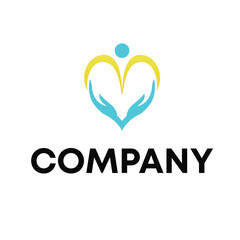 heart with hand logo
