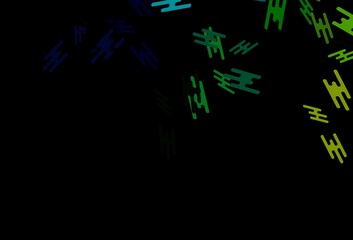 Dark Multicolor, Rainbow vector backdrop with long lines.