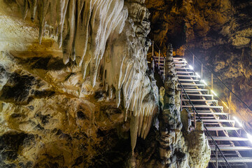 Azish or Azishskaya cave in Adigeya, Russia