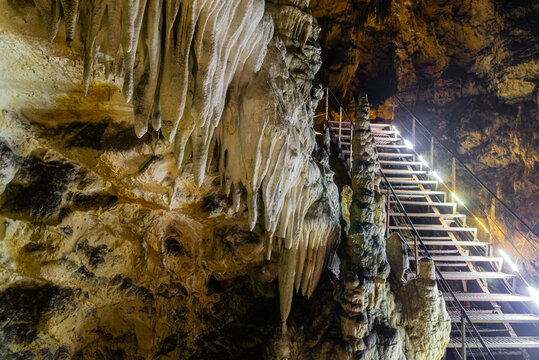 Azish or Azishskaya cave in Adigeya, Russia
