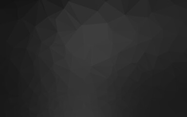 Obraz premium Dark Silver, Gray vector polygonal background.