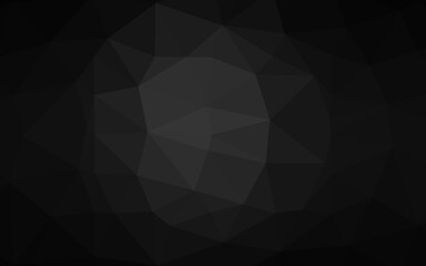Obraz premium Dark Silver, Gray vector polygonal pattern.