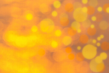 Abstract golden bokeh blur style.