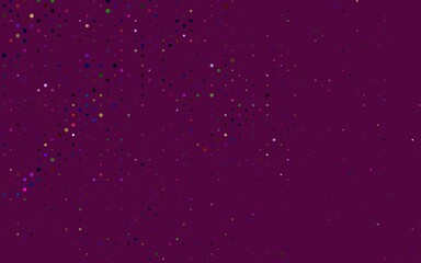 Light Multicolor, Rainbow vector background with bubbles.