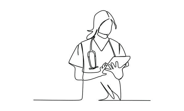 Nurse Drawing Images  Browse 184403 Stock Photos Vectors and Video   Adobe Stock